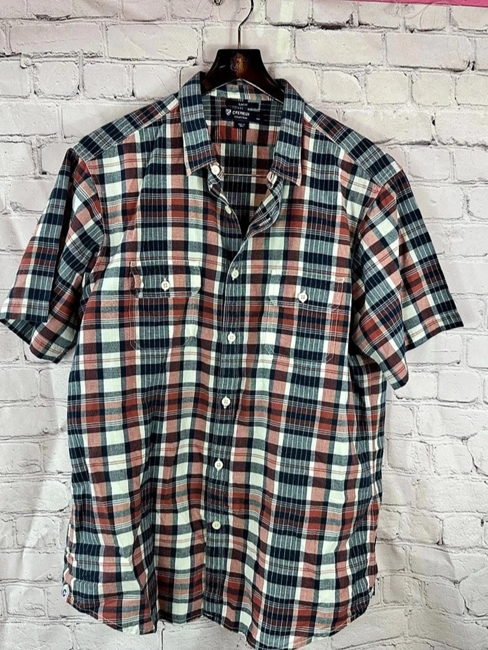 Cremieux Collection Men's Plaid Cotton Button-Up Shirt XL